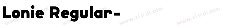 Lonie Regular字体转换